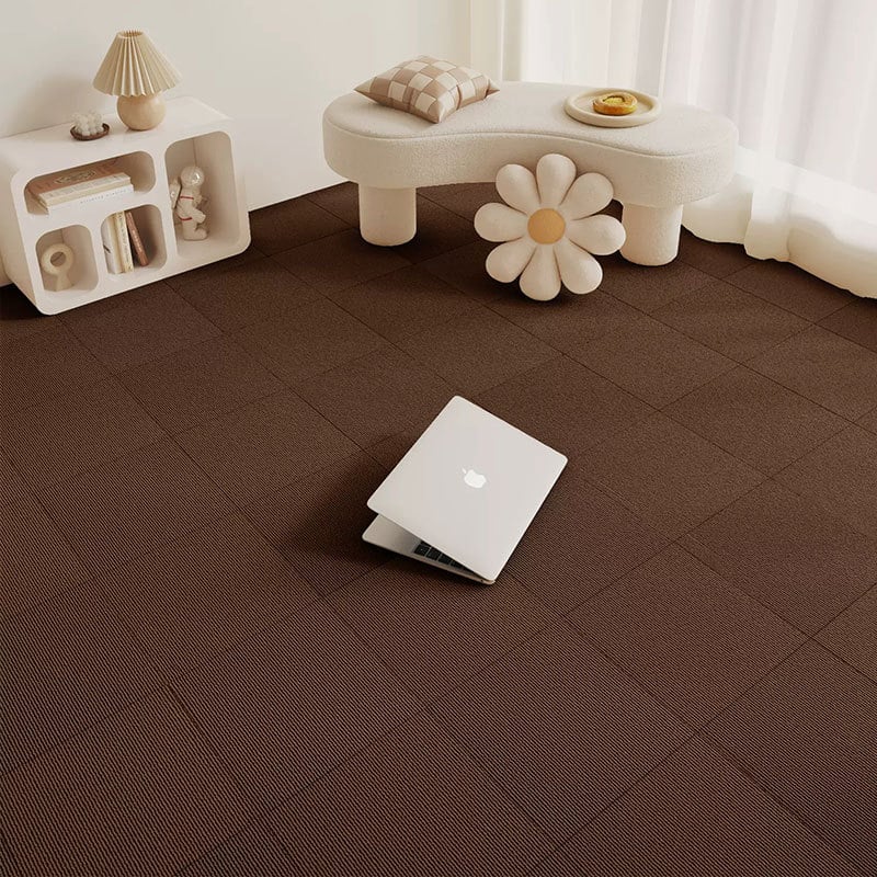 Pašlīmējošas kvadrātveida grīdas plāksnes, poliestera šķiedra, vienots raksts, mazgājam veļas mašīnā, japāņu stils, mūsdienīga vienkāršība