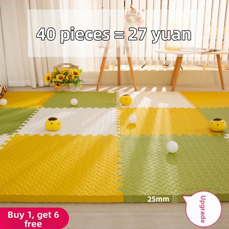 Bērnu putu pamatnes kilimats ar savienojamiem puzles elementiem, burbuļveida materiāls, guļamistabai, mūsdienīgs vienkāršums
