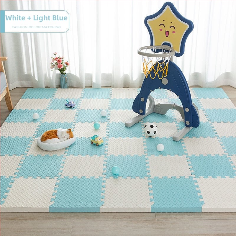 Bērnu putu pamatnes kilimats ar savienojamiem puzles elementiem, burbuļveida materiāls, guļamistabai, mūsdienīgs vienkāršums