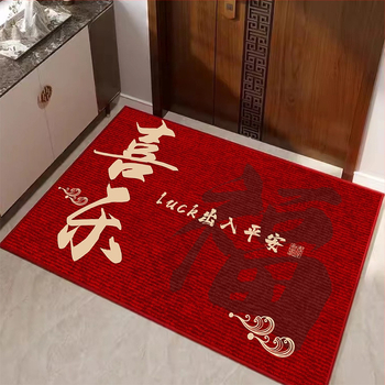 Ieejas paklājs, kristāla velūrs, kvadrāta forma, pielāgota apdruka, mazgājams