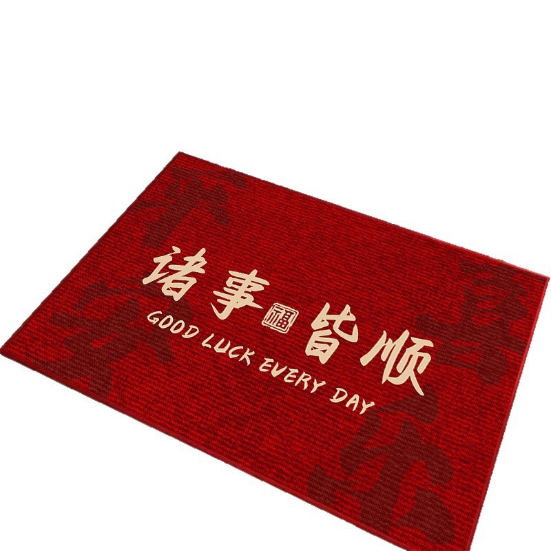 Ieejas paklājs, kristāla velūrs, kvadrāta forma, pielāgota apdruka, mazgājams