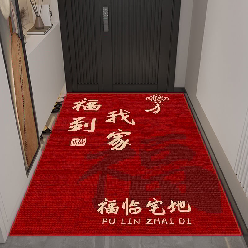 Ieejas paklājs, kristāla velūrs, kvadrāta forma, pielāgota apdruka, mazgājams