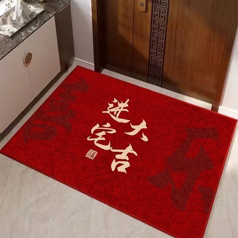 Ieejas paklājs, kristāla velūrs, kvadrāta forma, pielāgota apdruka, mazgājams