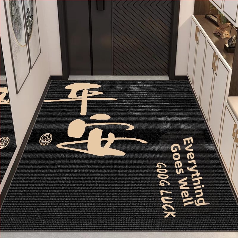 Ieejas paklājs, kristāla velūrs, kvadrāta forma, pielāgota apdruka, mazgājams