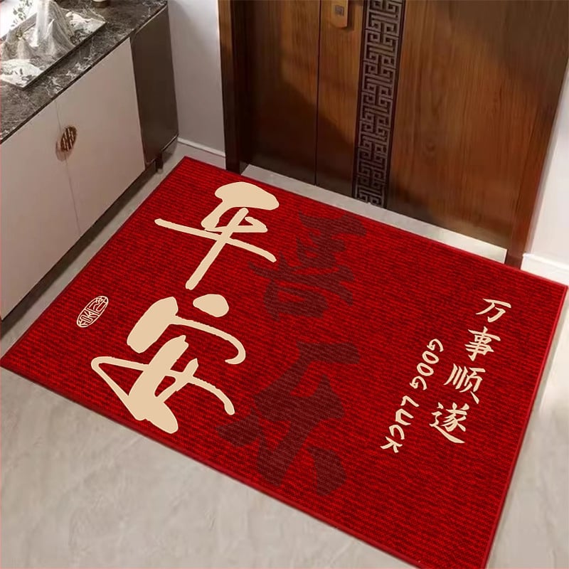 Ieejas paklājs, kristāla velūrs, kvadrāta forma, pielāgota apdruka, mazgājams