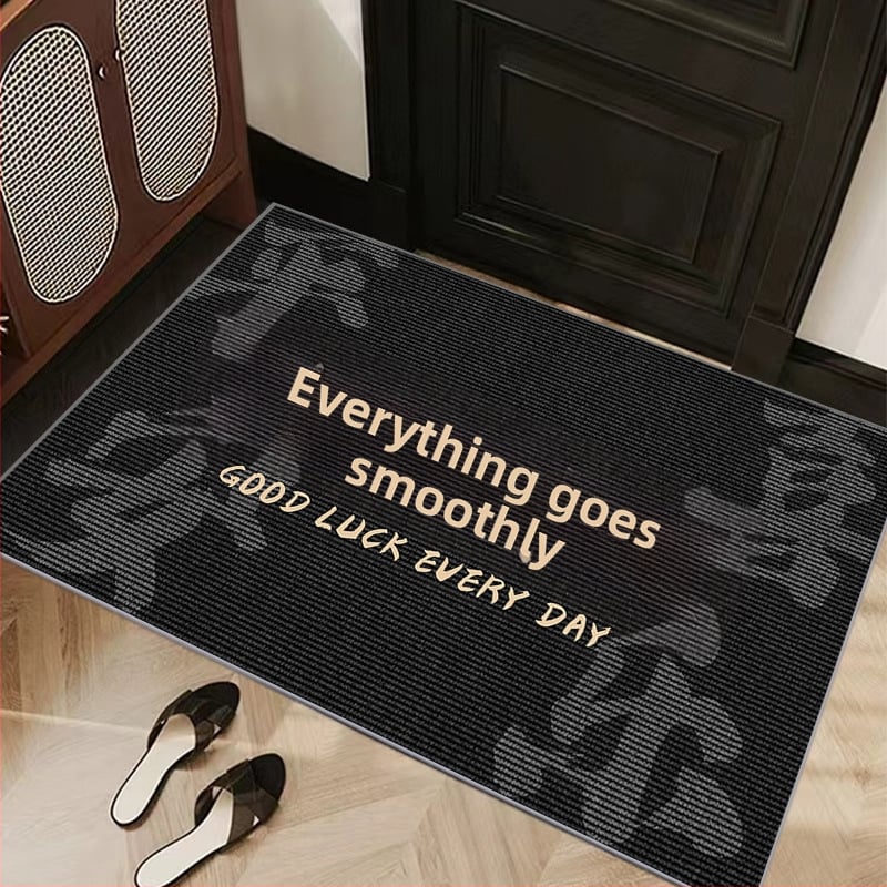 Ieejas paklājs, kristāla velūrs, kvadrāta forma, pielāgota apdruka, mazgājams