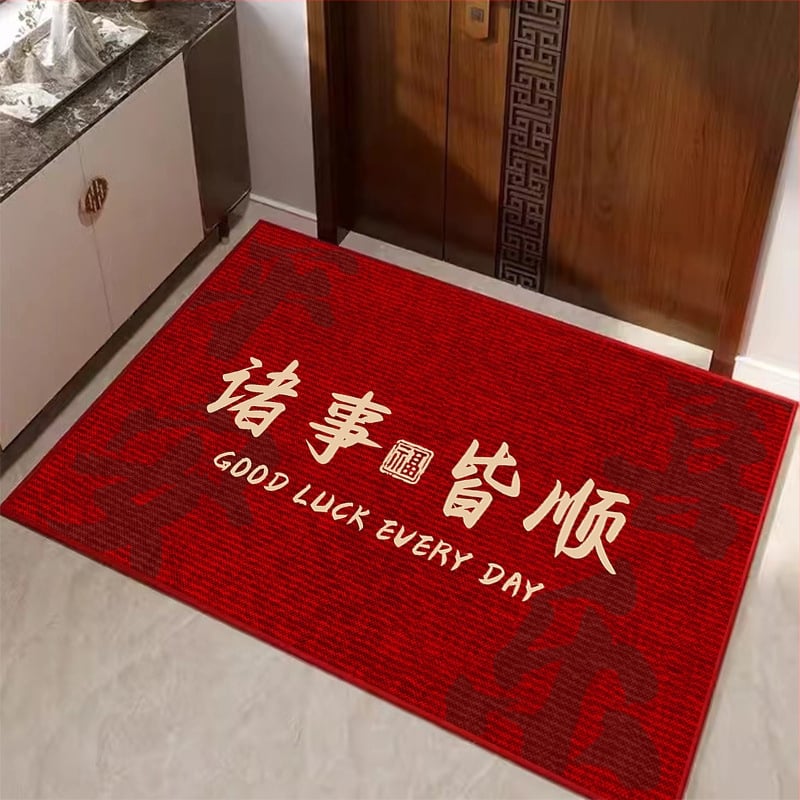 Ieejas paklājs, kristāla velūrs, kvadrāta forma, pielāgota apdruka, mazgājams