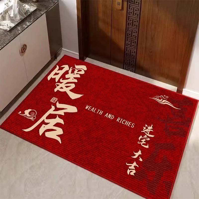 Ieejas paklājs, kristāla velūrs, kvadrāta forma, pielāgota apdruka, mazgājams