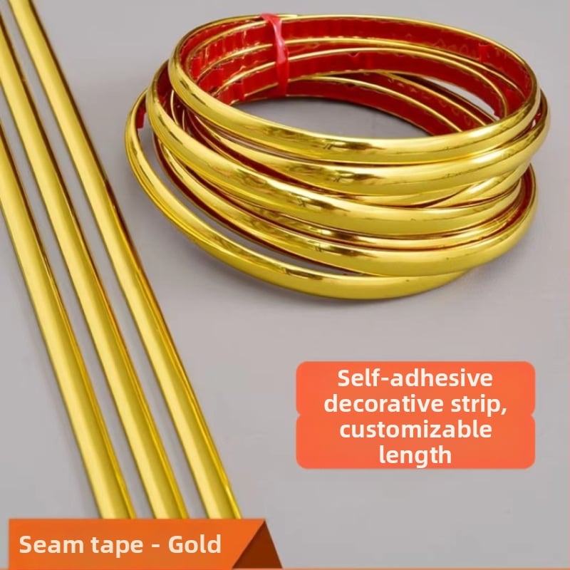 Самозалепващ PVC стенен бордюр – водоустойчив декоративен панел, патерн: солиден, 1 бр., подходящ за дневна, спалня, кухня и баня