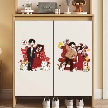 Elektrostatiniai lipdukai su Laimės žodžiu vestuvinei dekoracijai: spintos, sienos, langai, stiklas ir automobiliai (Nėra importuota; Kategorija: Laimingas žodis)