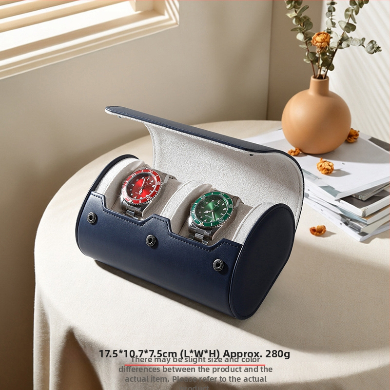 Pulksteņu uzglabāšanas kaste no PU ādas un velūra, ar 1 slotu/2 slotiem/3 slotiem, karstā uzdrukāšana, sudraba uzdrukāšana un serigrafija