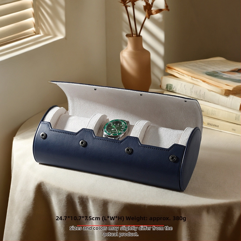 Pulksteņu uzglabāšanas kaste no PU ādas un velūra, ar 1 slotu/2 slotiem/3 slotiem, karstā uzdrukāšana, sudraba uzdrukāšana un serigrafija