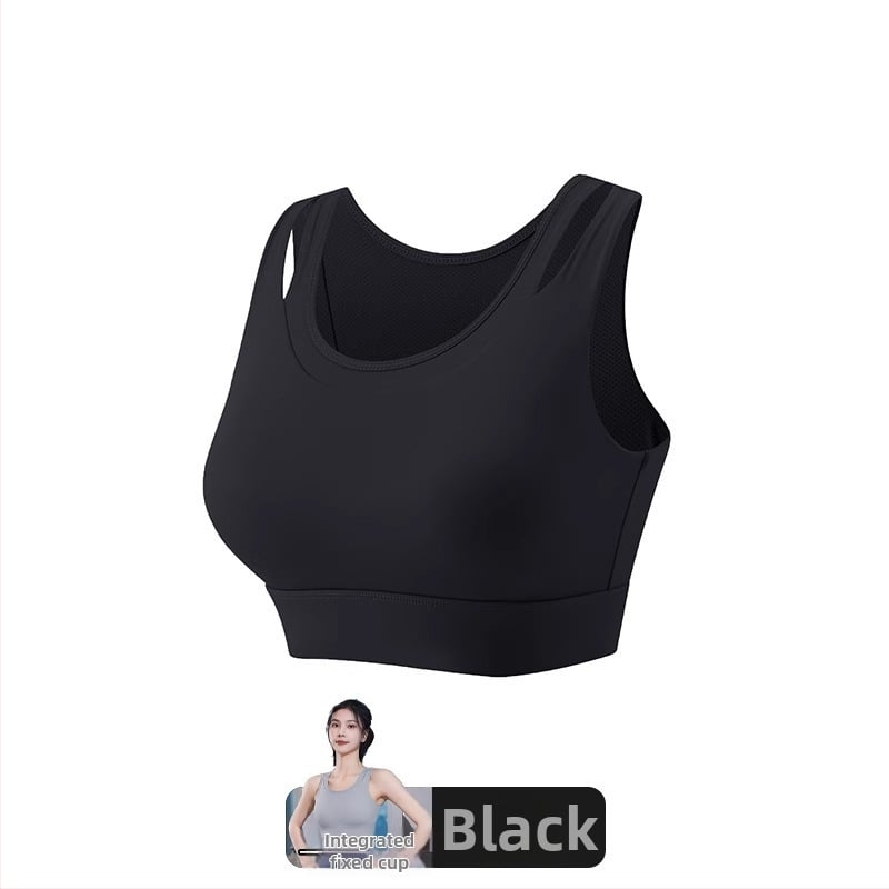 Γυναικείο αθλητικό σουτιέν με ενιαία σταθερή επένδυση στήθους, βασικό ύφασμα νάιλον, επένδυση από σπαντέξ (30–50%), χωρίς ιμάντες, τριγωνικά cups, μεσαίο σχήμα καλουπιού, απορροφά τον ιδρώτα, για τρέξιμο και γιόγκα