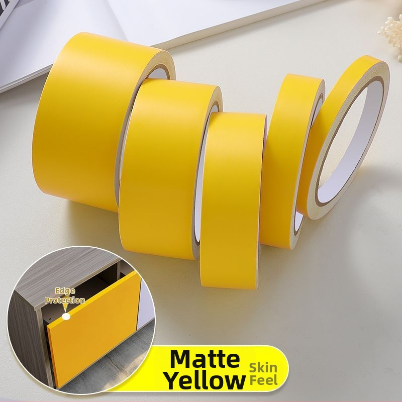 PVC декоративен стенен стикер лента – солиден модел, 1 бр., модерен минималистичен плосък дизайн