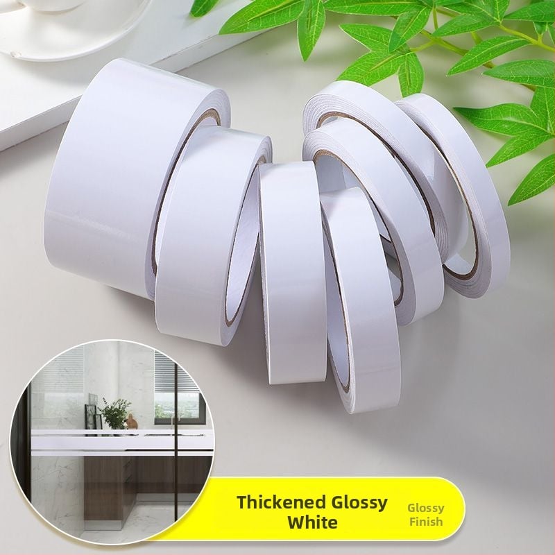 PVC декоративен стенен стикер лента – солиден модел, 1 бр., модерен минималистичен плосък дизайн