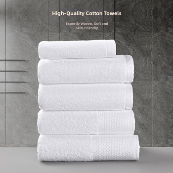 Viesnīcas dvieļi, no 100% kokvilnas, biezāki, dzija 32/21/16s, vienpavediena, 25 g, absorbcija 0–5 s