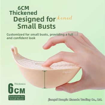 Pamut melltartó párnák, vastagított, láthatatlan, lélegző, push-up hatás