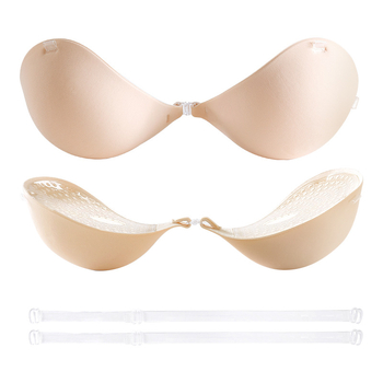 Pamut melltartó párnák, vastagított, láthatatlan, lélegző, push-up hatás