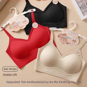 Nylon seamless melltartó 3/4-es kosár, pamut alakformáló kosár, spandex bélés, anti-statikus, rögzített dupla vállpántok