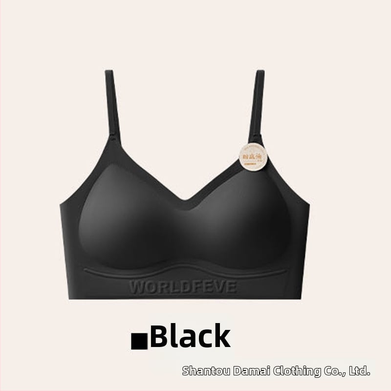 Nylon seamless melltartó 3/4-es kosár, pamut alakformáló kosár, spandex bélés, anti-statikus, rögzített dupla vállpántok