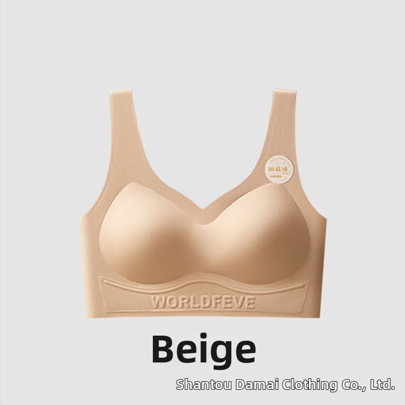 Nylon seamless melltartó 3/4-es kosár, pamut alakformáló kosár, spandex bélés, anti-statikus, rögzített dupla vállpántok