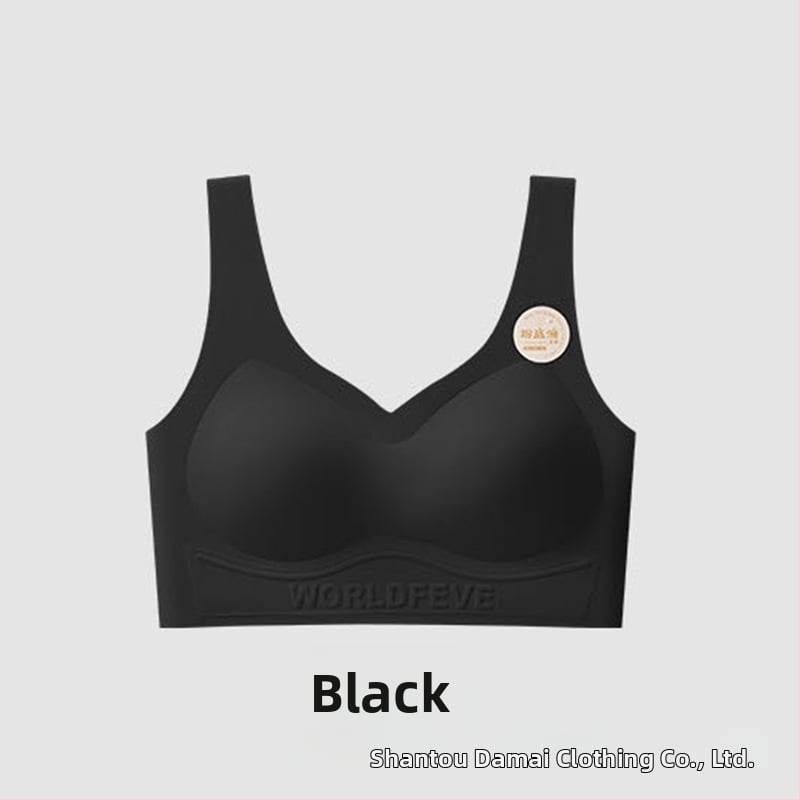 Nylon seamless melltartó 3/4-es kosár, pamut alakformáló kosár, spandex bélés, anti-statikus, rögzített dupla vállpántok