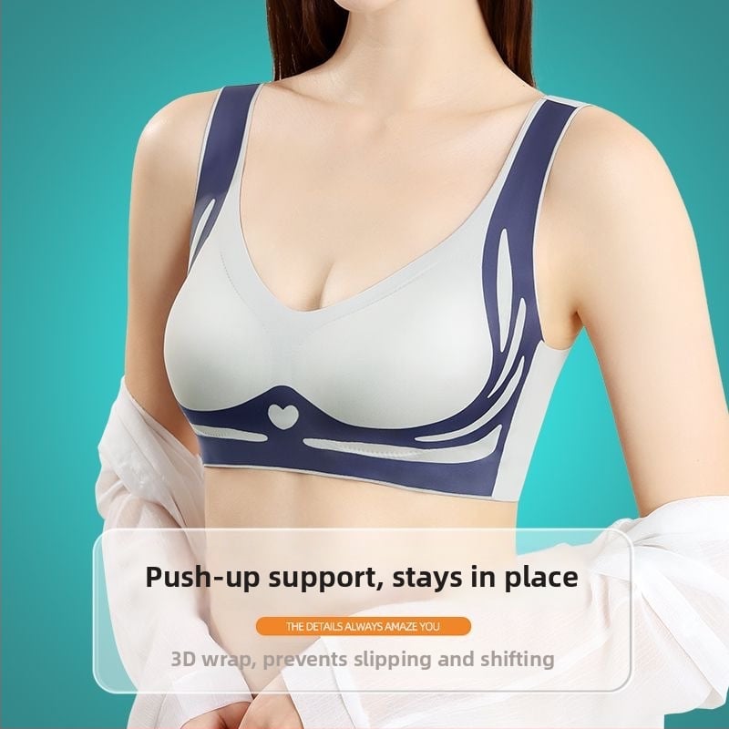 Νάιλον χωρίς ραφές, χωρίς καλώδια, με επένδυση και πλήρεις καλυπτικές κάψες, Push-Up, διαπνέον και άνετο