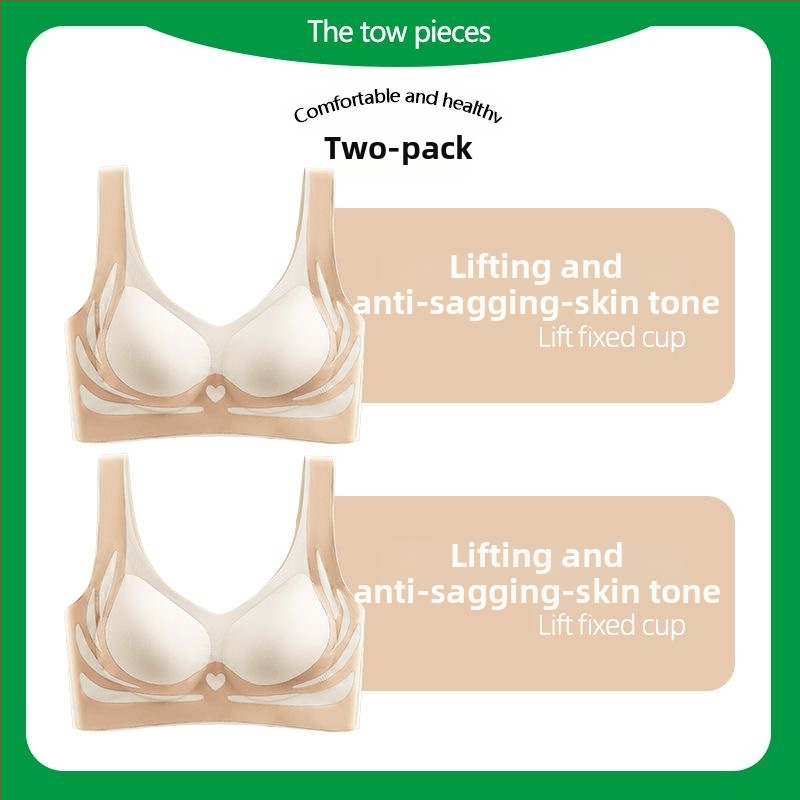 Νάιλον χωρίς ραφές, χωρίς καλώδια, με επένδυση και πλήρεις καλυπτικές κάψες, Push-Up, διαπνέον και άνετο