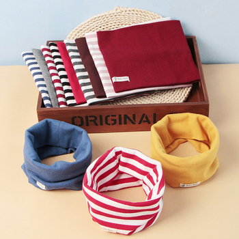 Detský bavlnený šál — teplý, jednofarebný, pletený