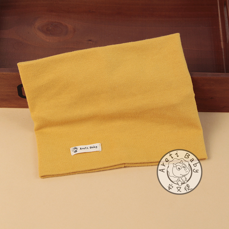 Detský bavlnený šál — teplý, jednofarebný, pletený