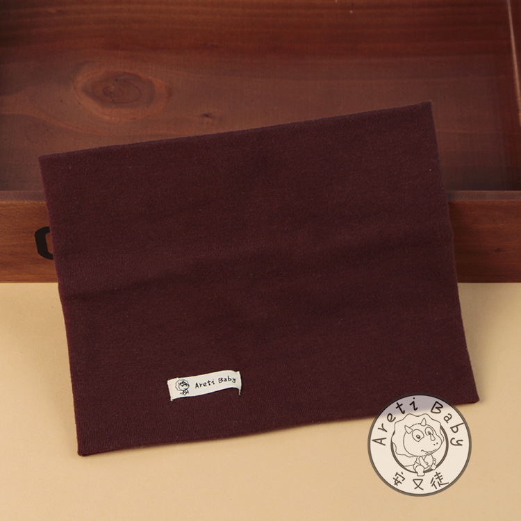 Detský bavlnený šál — teplý, jednofarebný, pletený