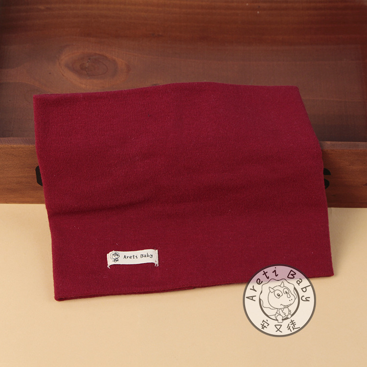 Detský bavlnený šál — teplý, jednofarebný, pletený