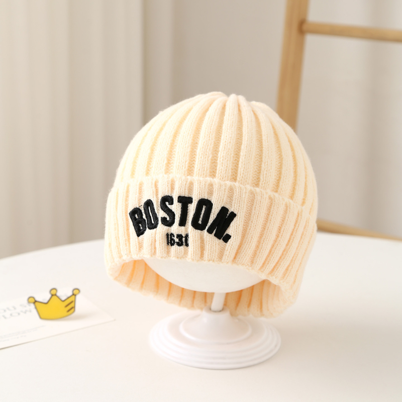 Dječja pletena kapa sa slovima, korejskog stila, za jesen i zimu
