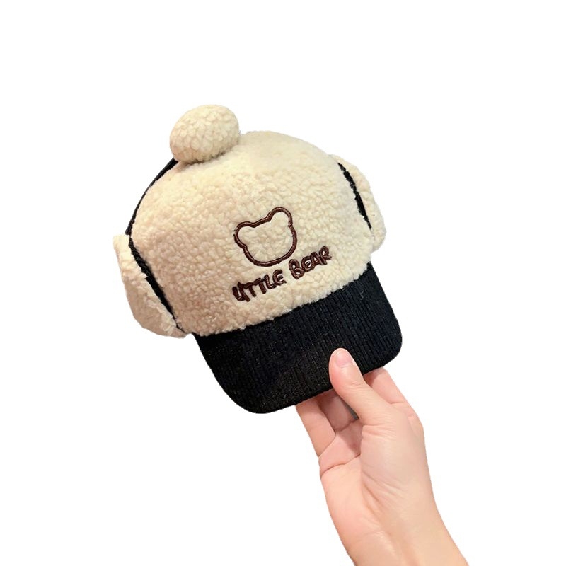 Bērnu ziemas cepure ar ausu aizsardzību, universāla, ar platām malām, silta un vēja izturīga