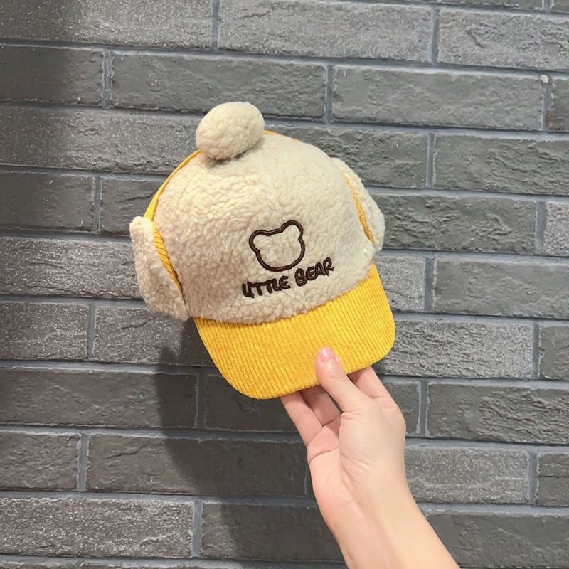 Bērnu ziemas cepure ar ausu aizsardzību, universāla, ar platām malām, silta un vēja izturīga