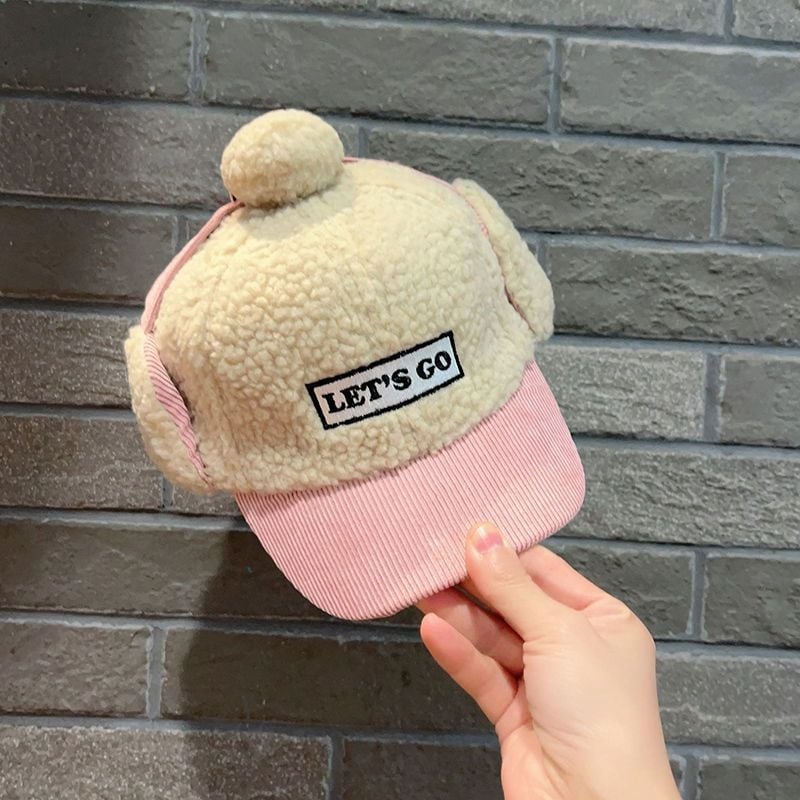 Bērnu ziemas cepure ar ausu aizsardzību, universāla, ar platām malām, silta un vēja izturīga