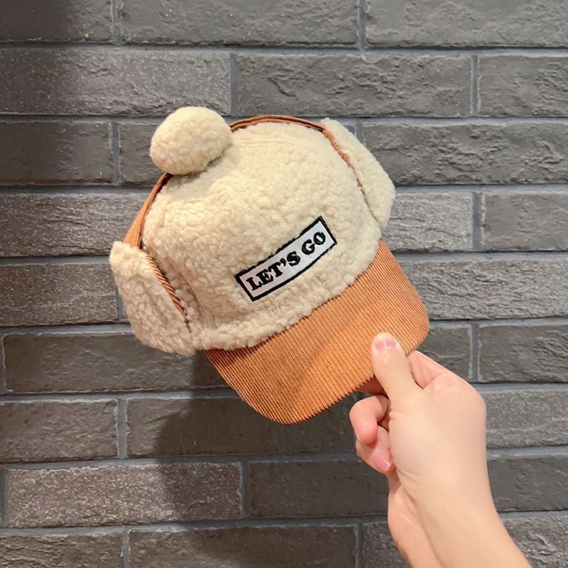 Bērnu ziemas cepure ar ausu aizsardzību, universāla, ar platām malām, silta un vēja izturīga