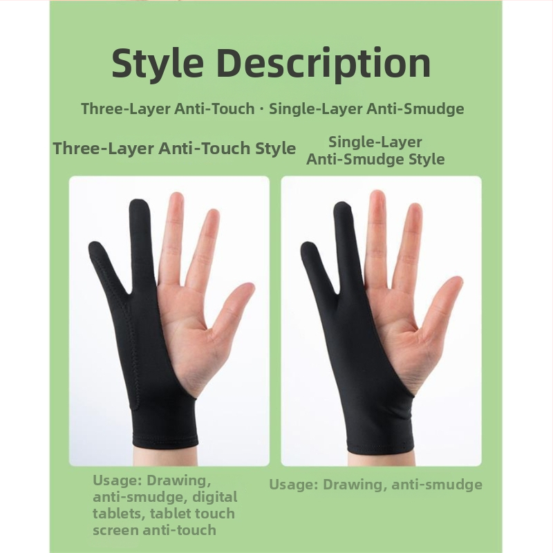 Rukavice na maľovanie s polovičnými prstami pre kreslenie — proti rozmazaniu, proti opotrebeniu, proti poteniu, proti špine; udržiavajú teplo; vhodné na jar