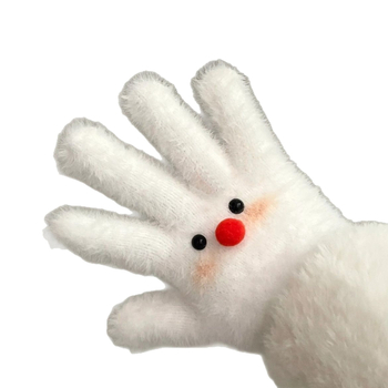 Sievietēm ziemas pirkstu cimdi no auduma ar izšuvumiem, saglabā siltumu