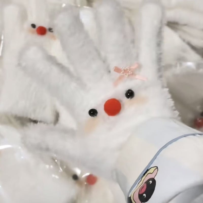 Sievietēm ziemas pirkstu cimdi no auduma ar izšuvumiem, saglabā siltumu