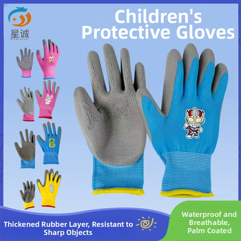 Vaikų apsauginės pirštinės lauko veikloms: neslystančios, atsparios vandeniui ir pjovimo atsparios, tinkamos žvejybai, sodininkystei ir stovyklavimui