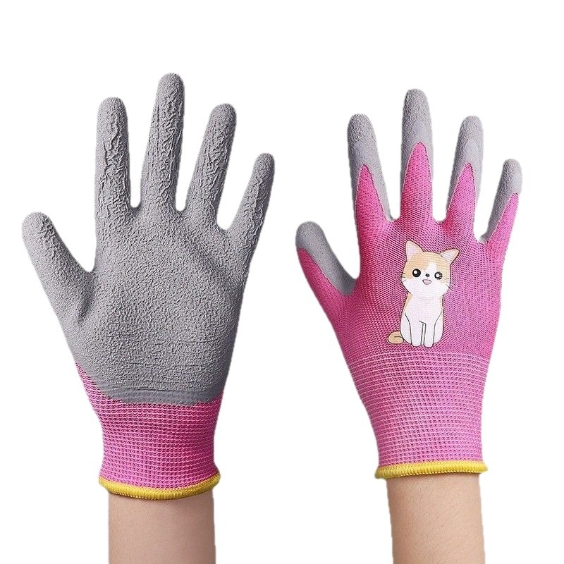 Vaikų apsauginės pirštinės lauko veikloms: neslystančios, atsparios vandeniui ir pjovimo atsparios, tinkamos žvejybai, sodininkystei ir stovyklavimui