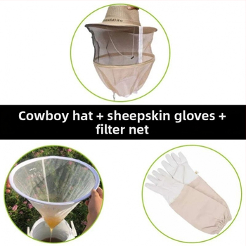 Avies odos bičių priežiūros pirštinės – anti įkandimų apsauga, saugus bičių valdymas, storesnė konstrukcija