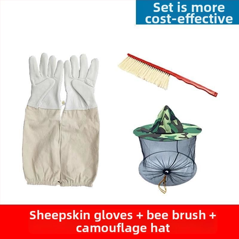 Avies odos bičių priežiūros pirštinės – anti įkandimų apsauga, saugus bičių valdymas, storesnė konstrukcija