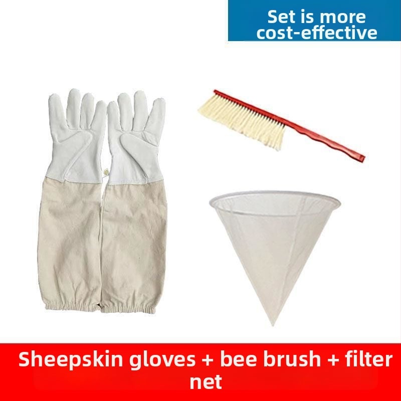 Avies odos bičių priežiūros pirštinės – anti įkandimų apsauga, saugus bičių valdymas, storesnė konstrukcija