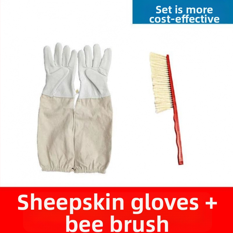 Avies odos bičių priežiūros pirštinės – anti įkandimų apsauga, saugus bičių valdymas, storesnė konstrukcija