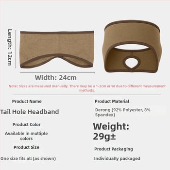 Ziemas skrējiena galvas lente – sporta stils; samta tekstūra; ādas draudzīga; silta; vēja aizsardzība ausīm