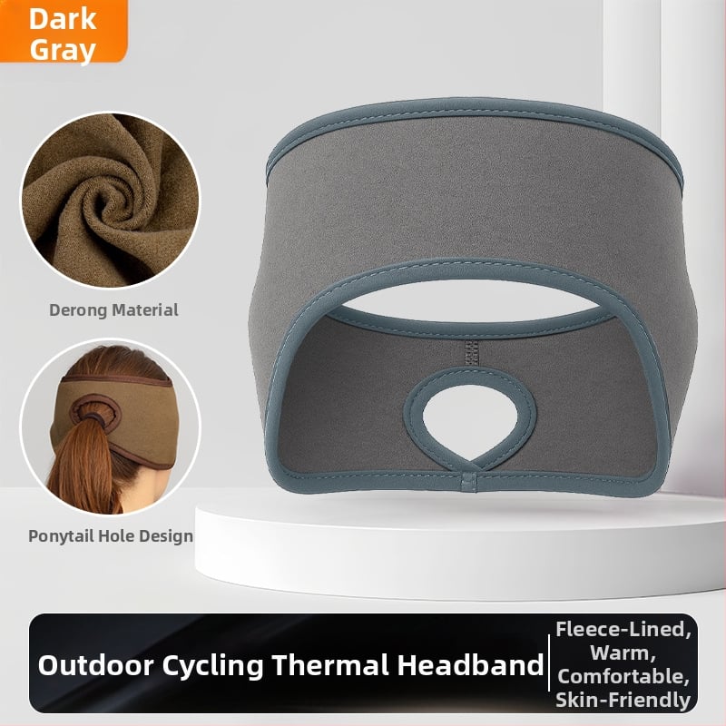 Ziemas skrējiena galvas lente – sporta stils; samta tekstūra; ādas draudzīga; silta; vēja aizsardzība ausīm