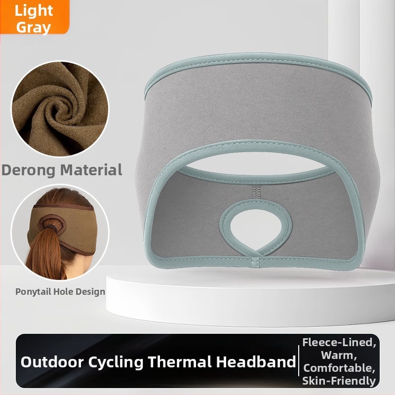 Ziemas skrējiena galvas lente – sporta stils; samta tekstūra; ādas draudzīga; silta; vēja aizsardzība ausīm