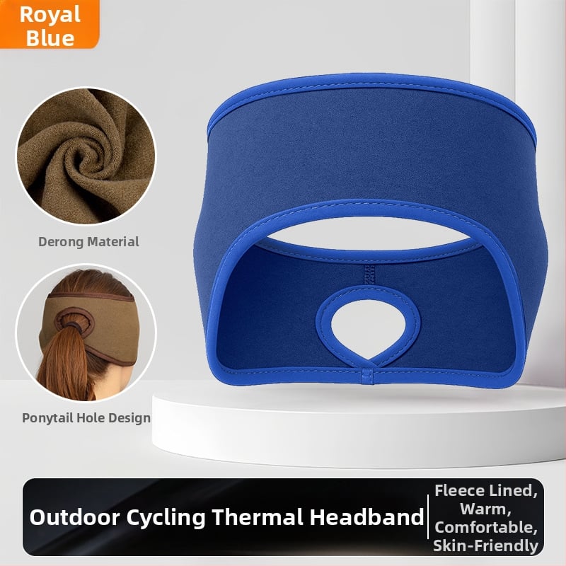 Ziemas skrējiena galvas lente – sporta stils; samta tekstūra; ādas draudzīga; silta; vēja aizsardzība ausīm